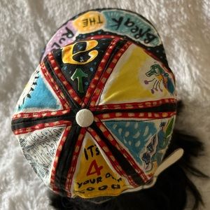 VINTAGE! Fred Babb 90s "Break the Rules" Art theme hat. Never worn. Adjustable.